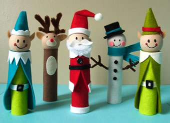 Christmas Finger puppets craft
