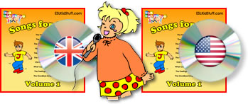 ESL Kids songs in American and British English